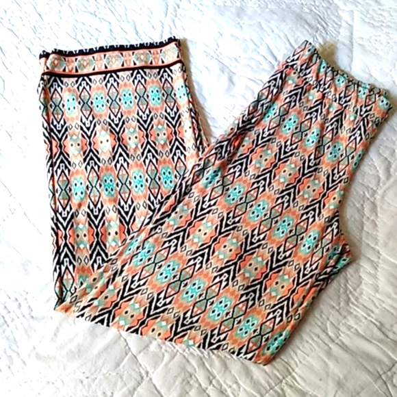 Wide Leg Fluid Pants Relaxed Fit NY Collection Pull-up SP - Picture 2 of 9